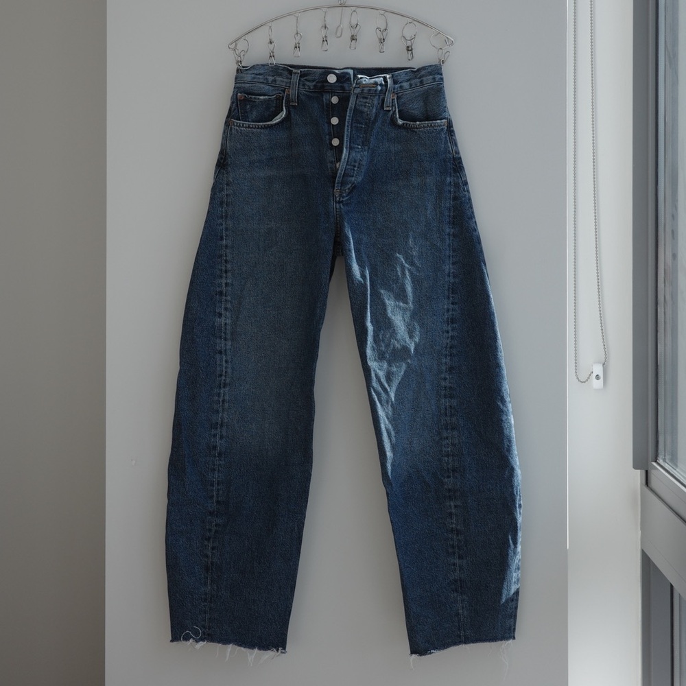 Agolde Luna Pieced Wide Leg Jeans